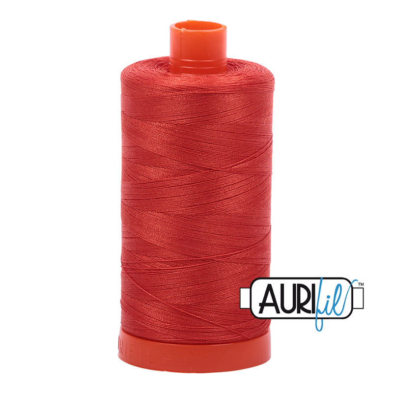 Cotton Mako 50wt 1422yds 2245 Red Orange Thread