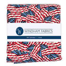 3yd Cut of Flags Backing Fabric