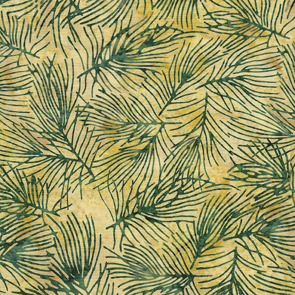 Pine Needle-Yellow Butter Island Batik