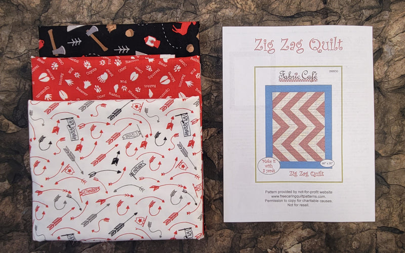 Great Outdoors Zig Zag Quilt Kit Chevron