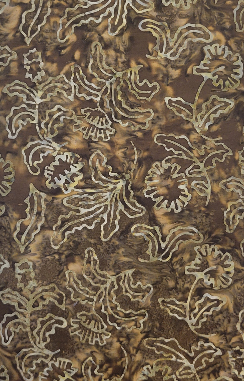 Wildflower Batiks Brown-Green