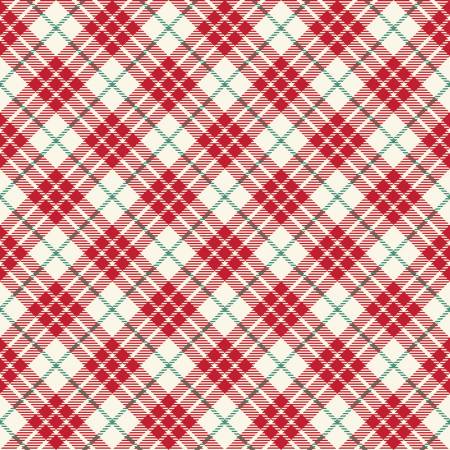Old Fashioned Christmas Tartan Red