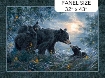 Naturescapes Moonlight Kisses Panel Dark Blue