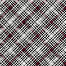 Festive Tartan Grey/Red A Botanical Season