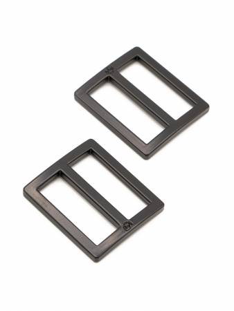 1 Inch Rectangle Black Metal Rings 2pk By Annie