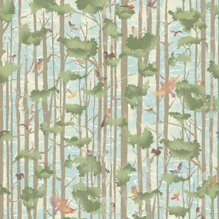 Forest Chatter Tree Tops - Blue