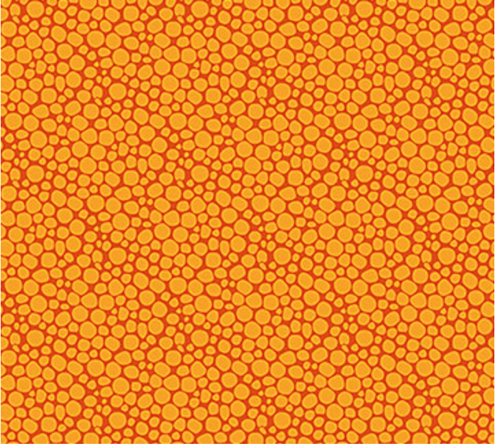 Sacred Earth Pebbles Orange Yardage