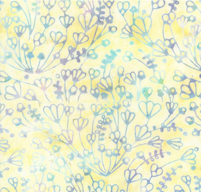 Expressions Batiks Sassy and Tweet Yellow Cream