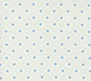 Grand Haven Star Check Blenders Cream Sky Yardage