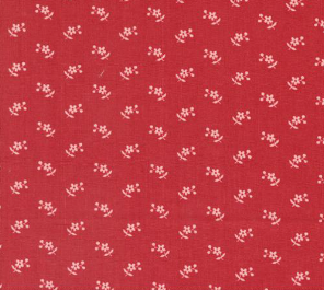 Grand Haven Calico Daisy Dits Cherry Yardage