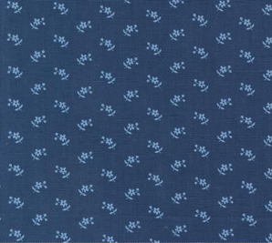 Grand Haven Calico Daisy Dits Navy Yardage