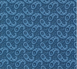 Grand Haven Bandana Paisley Nautical Blue Yardage