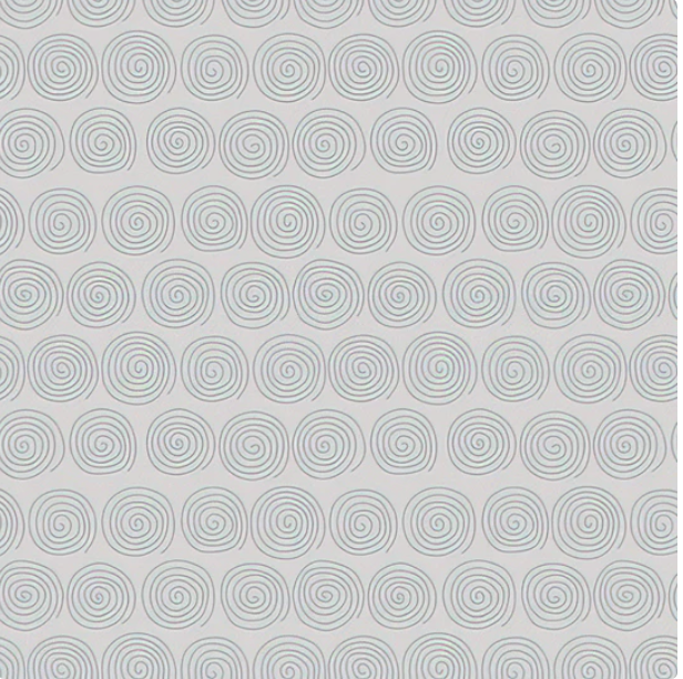 Vice Versa Spirals Pearl Gray Yardage