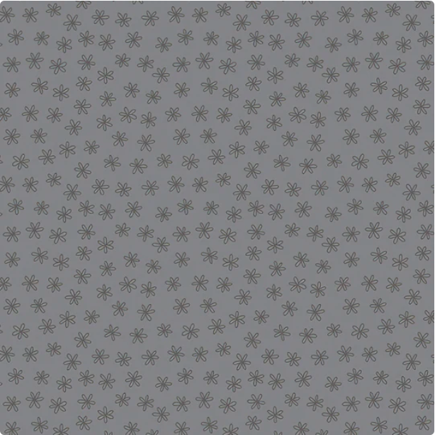 Vice Versa Daisies Pearl Gray Yardage