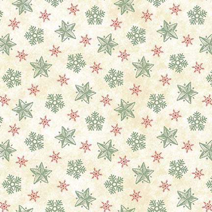 Stars and Snowflakes in Cream