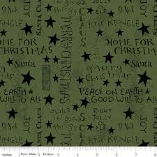 Christmas Words- Green