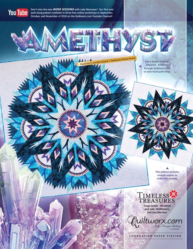 Amethyst by Quiltworx  91" x 91"