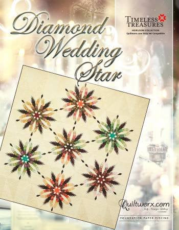 Diamond Wedding Star by Quiltworx  96" x 96"