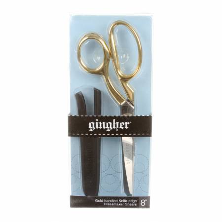 Gingher 8in Gold-Handled Knife-edge Dressmaker Shears  Previously item 01-005292