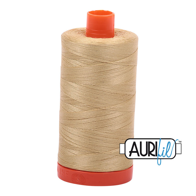 Cotton Mako 50wt 1422yds 2915 Very Light Brass Thread
