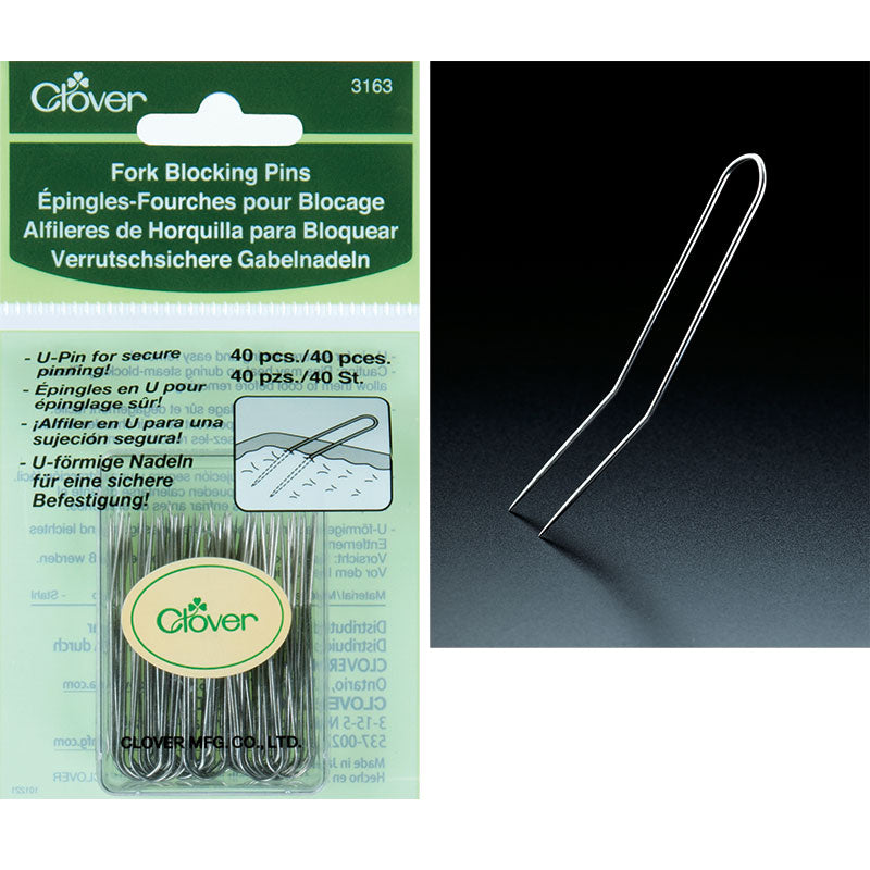 Clover Fork Blocking Pins 40ct