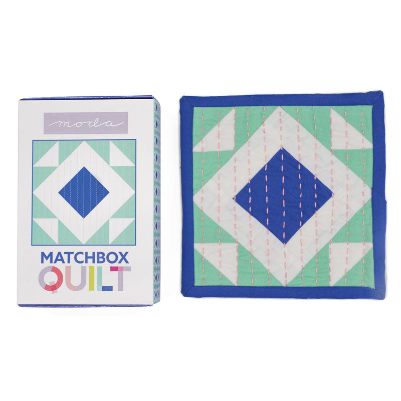 Matchbox Quilt Kit Cobalt Blue