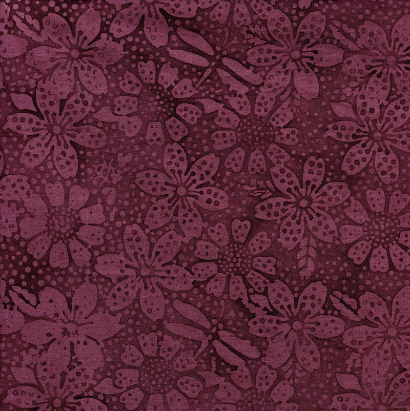 Floral Dot Merlot Yardage