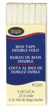 Double Fold Bias Tape Oyster - 1/4" wide