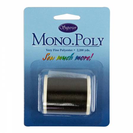 MonoPoly Invisible Polyester Thread .004mm 2200yds Smoke