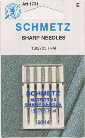 Schmetz Sharp / Microtex Machine Needle Size 14/90 5 ct