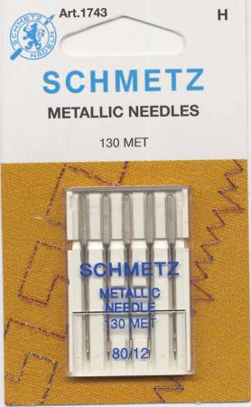 Schmetz Metallic Machine Needle Size 12/80 5 pc