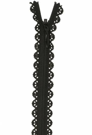 Zipper Lace 16" black