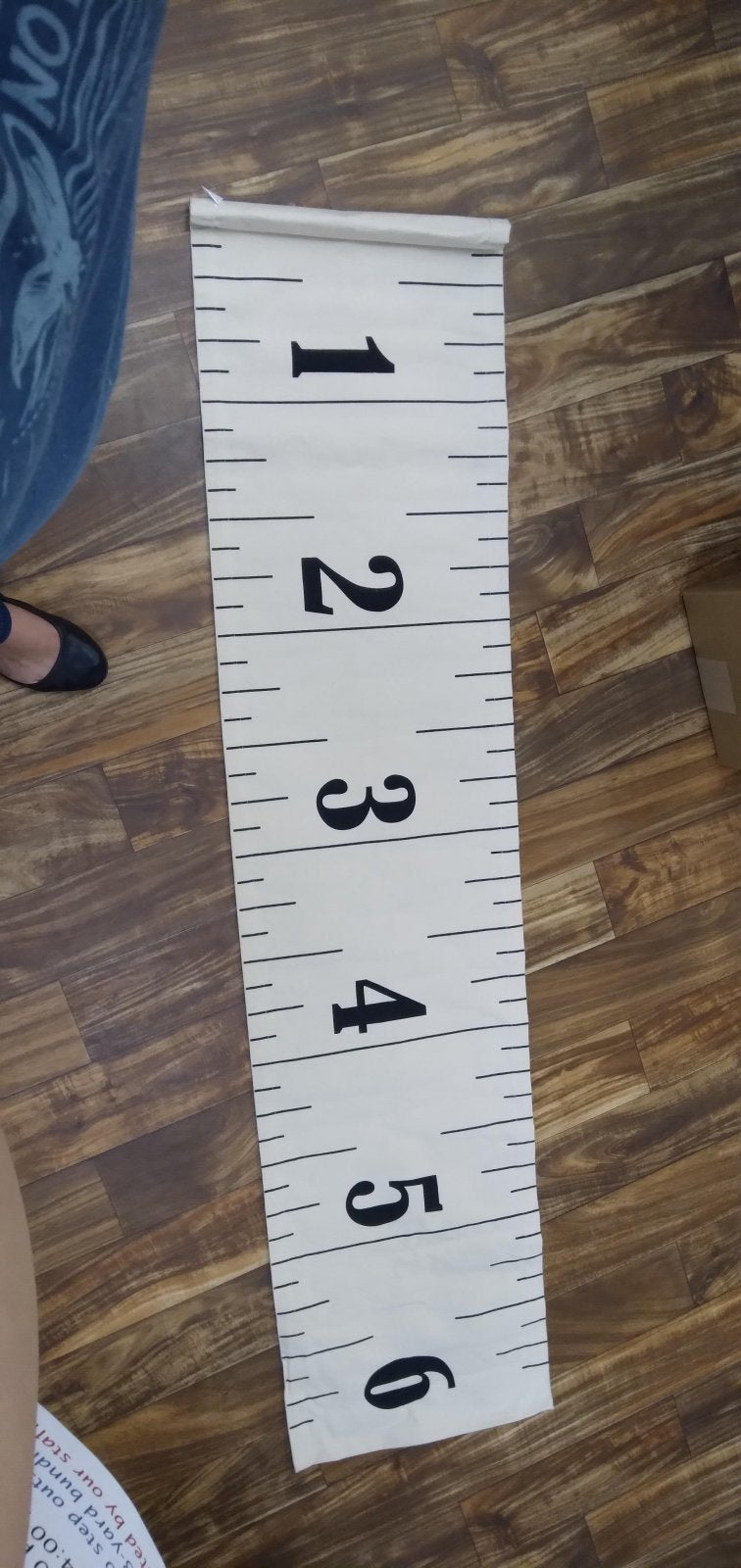 measure up canvas ruler table runner