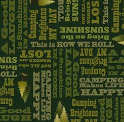 OUTDOOR ADVENTURE CAMPING  MOTTOS TONAL FOREST