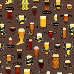 CRAFT BEER ALLOVER BROWN