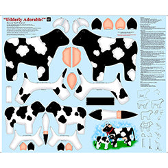 Udderly adorable craft panel - black cow