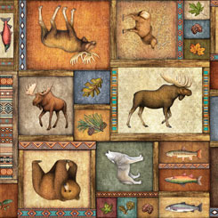 Timberland Trail ANIMAL COLLAGE MULTI