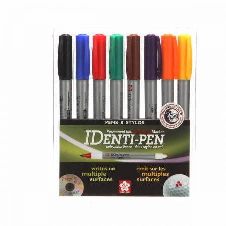 Identi Pen 2 Point - 8 Color Pack