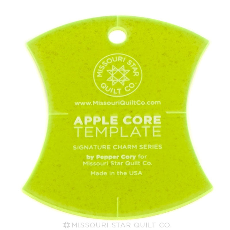 Missouri Star Small Apple Core (4 1/2 Inch) Template for 5 Inch Charm Packs
