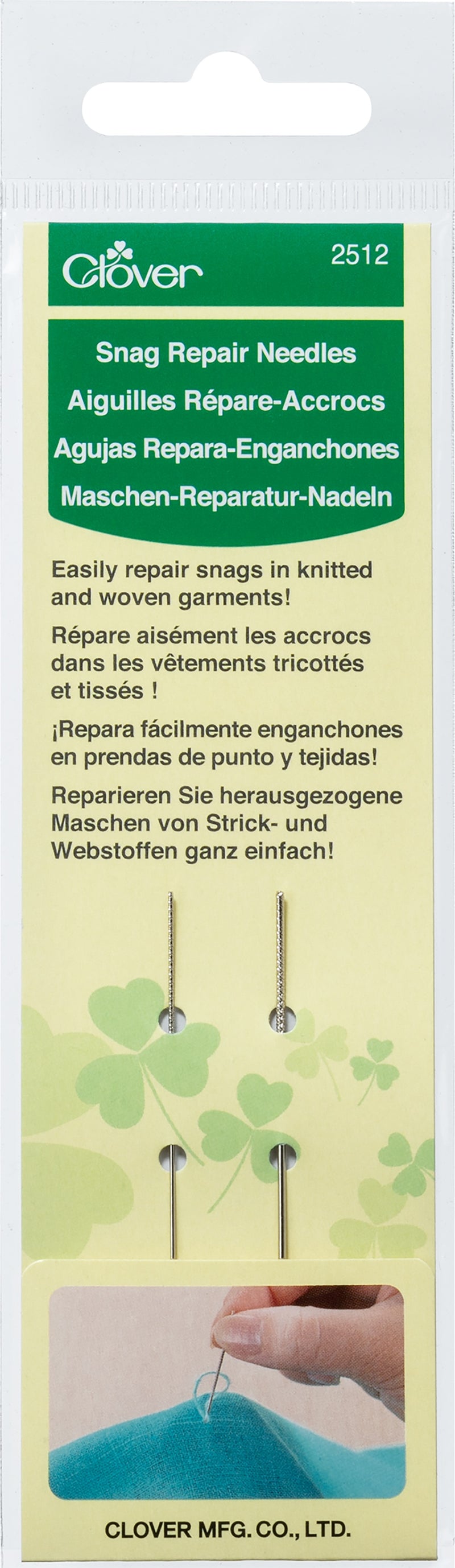 Clover Snag Repair Needles 2/Pkg