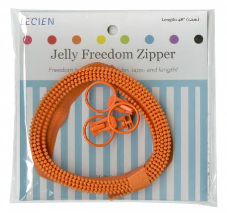 Jelly Freedom Zipper 48in Orange
