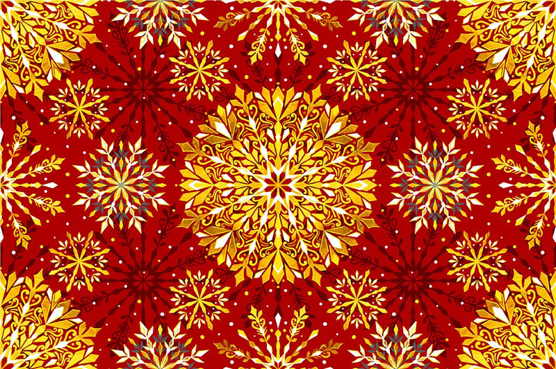 Noel 2021 - Snowflakes Red