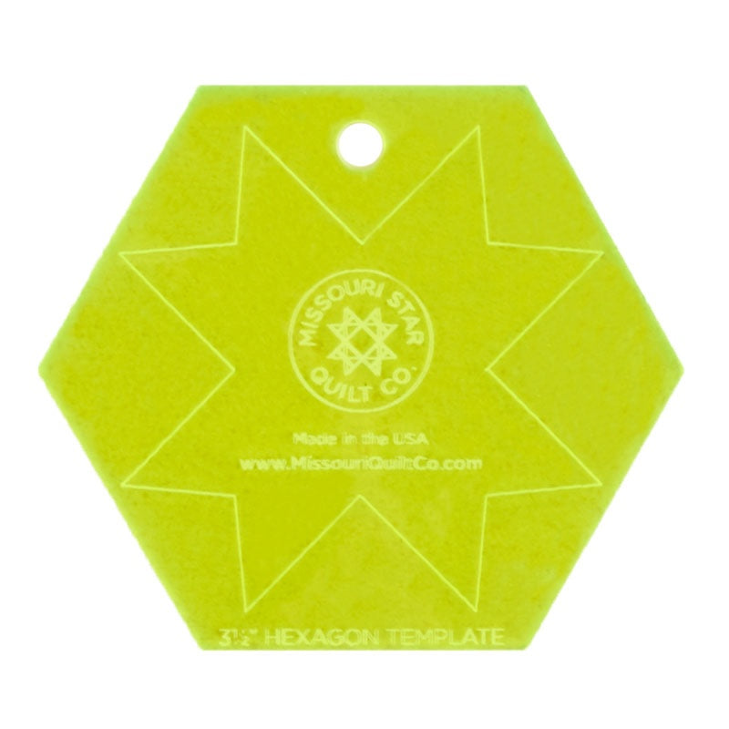 Missouri Star Special Edition 3.5 Inch Hexagon Template
