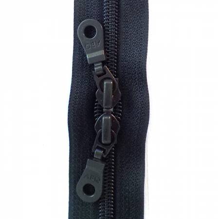 30in Zipper Dark Navy Double Pull