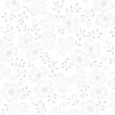 White Dotted Floral