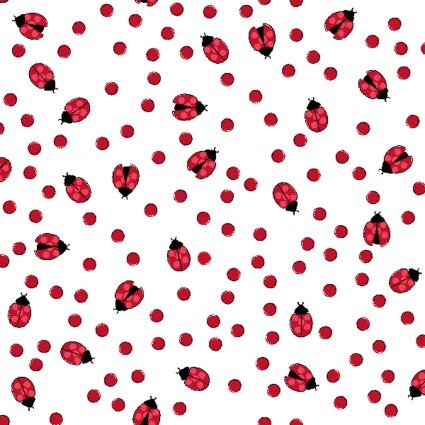 Ladybug Mania - White