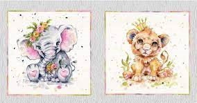 Little Darlings Lion/Elephant Panel