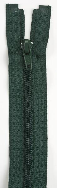 Polyester Coil 1-Way Separating Zipper 24in Forest Green