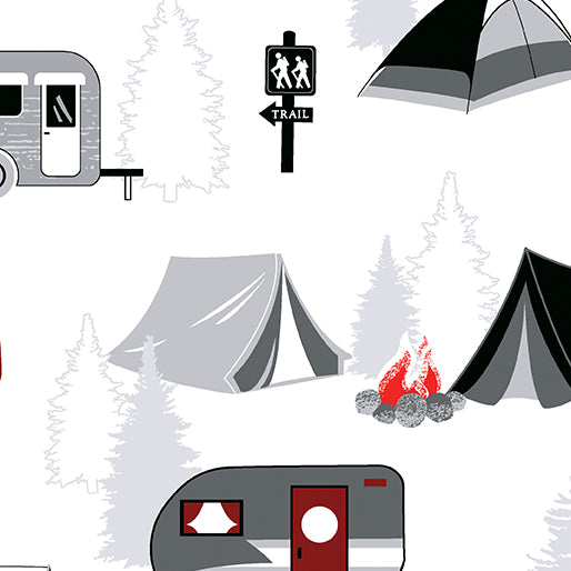 Great Outdoors Gone Camping White