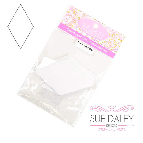 Sue Daley Designs Six Pointed Star 2 inch EPP Papers